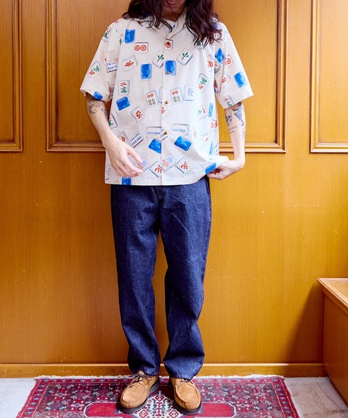 ADAM ET ROPE'（アダムエロペ）の「【WILD LIFE TAILOR】アソート ハワイアン オープンカラー シャツ（シャツ/ブラウス・メンズ・ブルー系その他/オフホワイト/イエロー系その他/ブラック系その他2・L/M）」の13枚目の写真