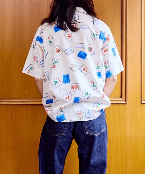 ADAM ET ROPE'（アダムエロペ）の「【WILD LIFE TAILOR】アソート ハワイアン オープンカラー シャツ（シャツ/ブラウス・メンズ・ブルー系その他/オフホワイト/イエロー系その他/ブラック系その他2・L/M）」の12枚目の写真