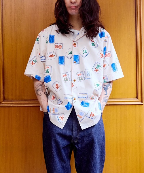 ADAM ET ROPE'（アダムエロペ）の「【WILD LIFE TAILOR】アソート ハワイアン オープンカラー シャツ（シャツ/ブラウス・メンズ・ブルー系その他/オフホワイト/イエロー系その他/ブラック系その他2・L/M）」の8枚目の写真