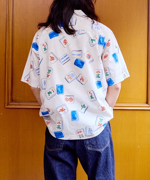 ADAM ET ROPE'（アダムエロペ）の「【WILD LIFE TAILOR】アソート ハワイアン オープンカラー シャツ（シャツ/ブラウス・メンズ・ブルー系その他/オフホワイト/イエロー系その他/ブラック系その他2・L/M）」の10枚目の写真