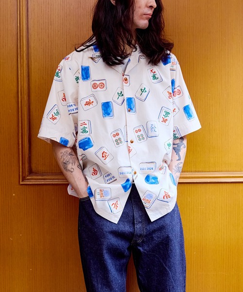 ADAM ET ROPE'（アダムエロペ）の「【WILD LIFE TAILOR】アソート ハワイアン オープンカラー シャツ（シャツ/ブラウス・メンズ・ブルー系その他/オフホワイト/イエロー系その他/ブラック系その他2・L/M）」の9枚目の写真