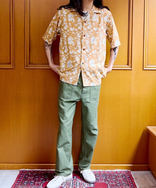 ADAM ET ROPE'（アダムエロペ）の「【WILD LIFE TAILOR】アソート ハワイアン オープンカラー シャツ（シャツ/ブラウス・メンズ・ブルー系その他/オフホワイト/イエロー系その他/ブラック系その他2・L/M）」の7枚目の写真