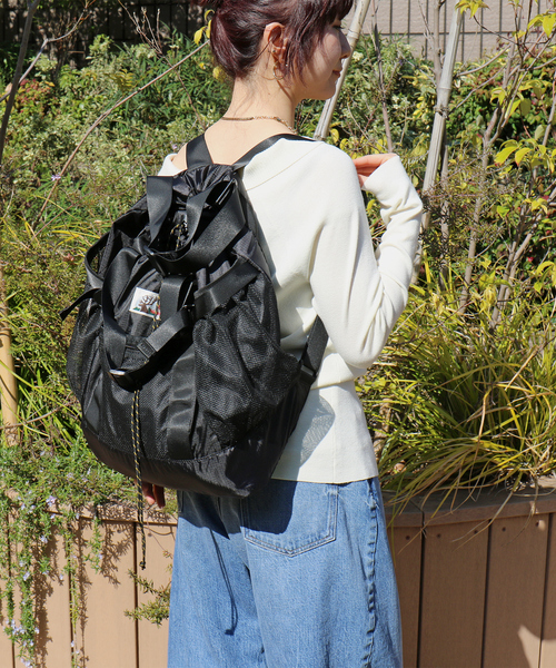 Caribou（カリブー）の「追加7【CARIBOU MOUNTAINEERING】ライトウェイトパックトート / バックパック / トートバッグ / 2WAY【WEB限定】（トートバッグ・レディース・カーキ/ブラック/ベージュ・フリー）」の4枚目の写真