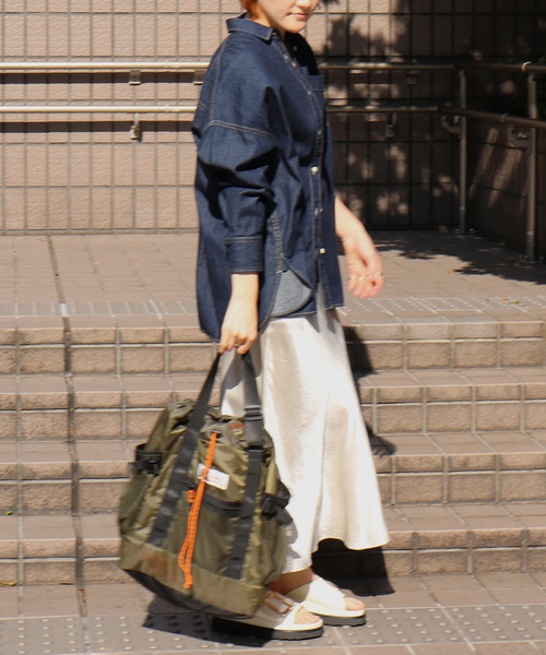 Caribou（カリブー）の「追加7【CARIBOU MOUNTAINEERING】ライトウェイトパックトート / バックパック / トートバッグ / 2WAY【WEB限定】（トートバッグ・レディース・カーキ/ブラック/ベージュ・フリー）」の13枚目の写真