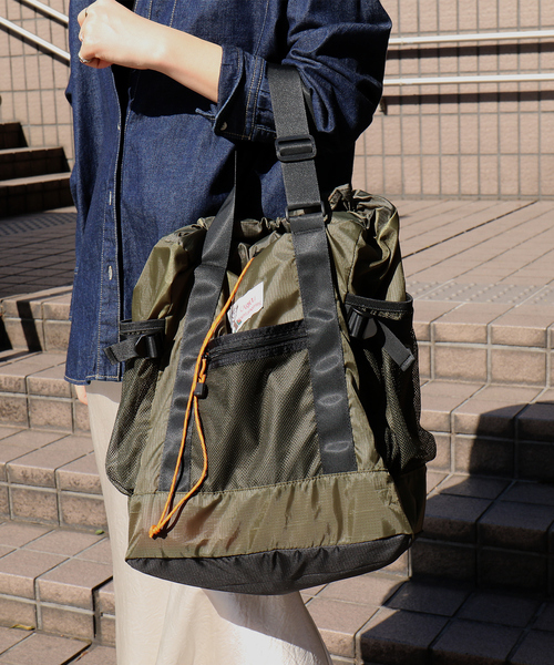 Caribou（カリブー）の「追加7【CARIBOU MOUNTAINEERING】ライトウェイトパックトート / バックパック / トートバッグ / 2WAY【WEB限定】（トートバッグ・レディース・カーキ/ブラック/ベージュ・フリー）」の14枚目の写真