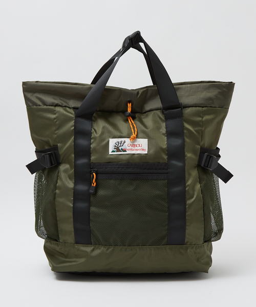 Caribou（カリブー）の「追加7【CARIBOU MOUNTAINEERING】ライトウェイトパックトート / バックパック / トートバッグ / 2WAY【WEB限定】（トートバッグ・レディース・カーキ/ブラック/ベージュ・フリー）」の16枚目の写真