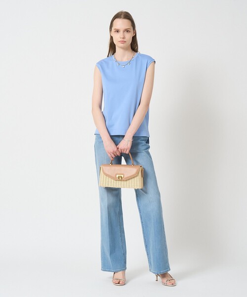 ANAYI（アナイ）の「コットンスムースフレンチプルオーバー（Tシャツ/カットソー・レディース・オフホワイト/ブラック/ブルー・38/36）」の12枚目の写真