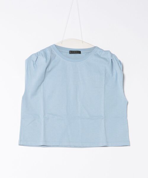 GORGE（ゴージ）の「《タックショルダー×コンパクト丈》レディース フレンチスリーブTシャツ シンプル 春夏秋（Tシャツ/カットソー・レディース・オフホワイト/ピンク/ブルー/チャコール・F）」の15枚目の写真