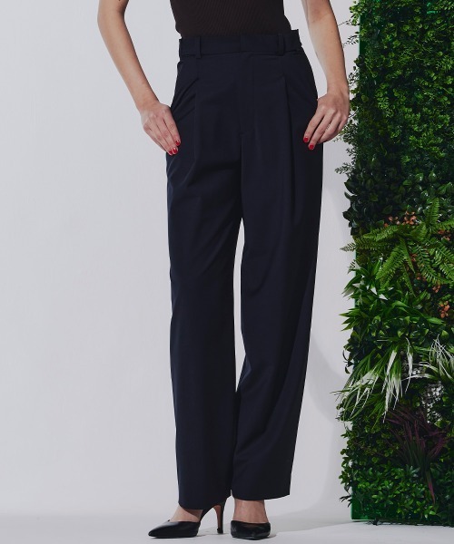 Sov.(ソブ)の「GREEN WOOLスラックス(スラックス・レディース・ネイビー/ブラウン・36/38)」の1枚目の写真