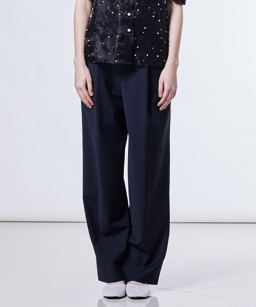 Sov.(ソブ)の「GREEN WOOLスラックス(スラックス・レディース・ネイビー/ブラウン・36/38)」の7枚目の写真