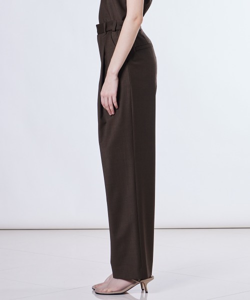 Sov.(ソブ)の「GREEN WOOLスラックス(スラックス・レディース・ネイビー/ブラウン・36/38)」の8枚目の写真