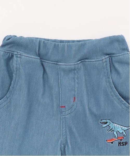 kladskap（クレードスコープ）の「スケボーザウルス6分丈パンツ（その他パンツ・キッズ・サックスブルー/ライトカーキ・90cm/100cm/110cm/120cm/130cm）」の5枚目の写真