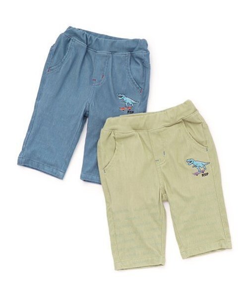 kladskap（クレードスコープ）の「スケボーザウルス6分丈パンツ（その他パンツ・キッズ・サックスブルー/ライトカーキ・90cm/100cm/110cm/120cm/130cm）」の14枚目の写真