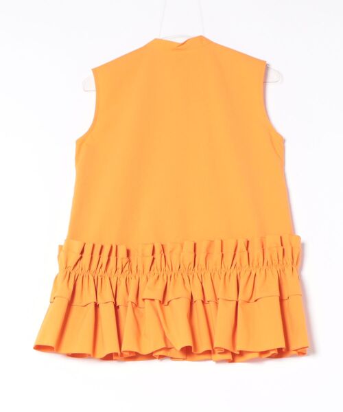 DIARIUM（ディアリウム）の「【日本製】裾フリルノースリーブブラウス（シャツ/ブラウス・レディース・オフホワイト/オレンジ・M）」の20枚目の写真