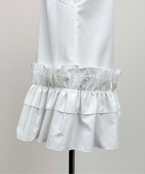 DIARIUM（ディアリウム）の「【日本製】裾フリルノースリーブブラウス（シャツ/ブラウス・レディース・オフホワイト/オレンジ・M）」の18枚目の写真