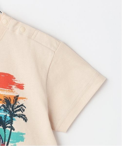 kladskap（クレードスコープ）の「サンセットカー半袖Tシャツ（Tシャツ/カットソー・キッズ・ベージュ/サックスブルー・90cm/100cm/110cm/120cm/130cm/80ｃｍ）」の6枚目の写真