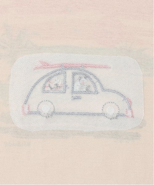 kladskap（クレードスコープ）の「サンセットカー半袖Tシャツ（Tシャツ/カットソー・キッズ・ベージュ/サックスブルー・90cm/100cm/110cm/120cm/130cm/80ｃｍ）」の8枚目の写真