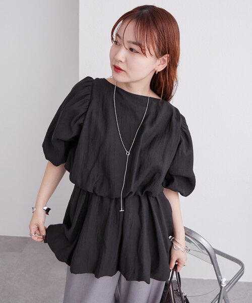 mystic（ミスティック）の「BIGリボンバルーンブラウス（シャツ/ブラウス・レディース・アイボリー/ブラック/ベージュ・FREE）」の22枚目の写真