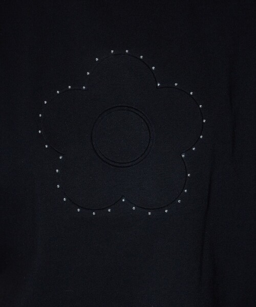 PUBLUX（パブリュクス）の「MARY QUANT × PUBLUX/マリークワント スタッズ付き エンボス アートTシャツ　限定展開（Tシャツ/カットソー・レディース・ブラック/チャコールグレー/ブラウン・ﾌﾘ-）」の20枚目の写真