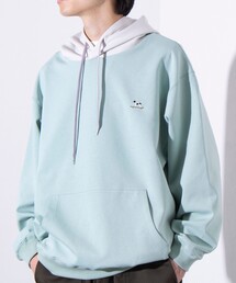 AMPTAKxCOLORS バイカラーパーカー BLACK×GRAY 【AMPTAKxCOLORS