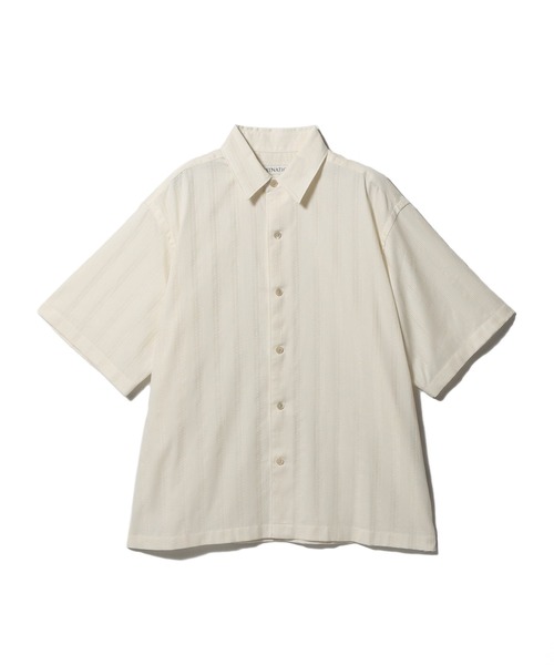 ESTNATION（エストネーション）の「ESTNATION / カラミハーフスリーブシャツ（シャツ/ブラウス・メンズ・ブラック/ブラウン/オフホワイト・MEDIUM/SMALL/LARGE）」の2枚目の写真