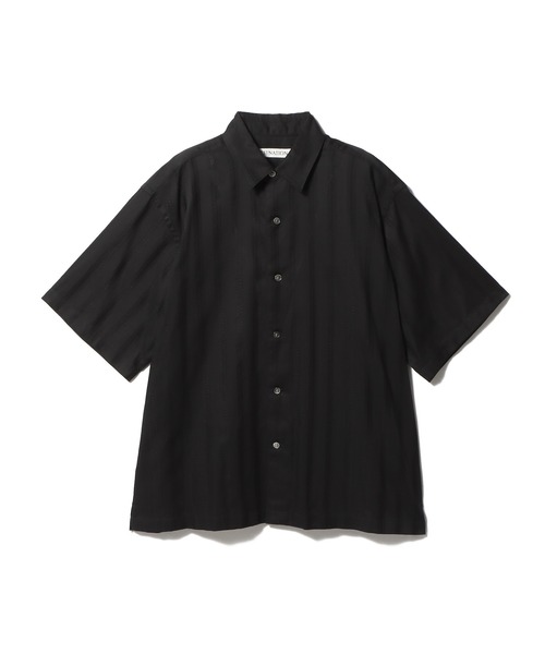 ESTNATION（エストネーション）の「ESTNATION / カラミハーフスリーブシャツ（シャツ/ブラウス・メンズ・ブラック/ブラウン/オフホワイト・MEDIUM/SMALL/LARGE）」の3枚目の写真