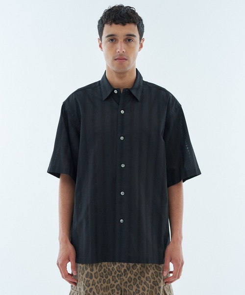 ESTNATION（エストネーション）の「ESTNATION / カラミハーフスリーブシャツ（シャツ/ブラウス・メンズ・ブラック/ブラウン/オフホワイト・MEDIUM/SMALL/LARGE）」の13枚目の写真