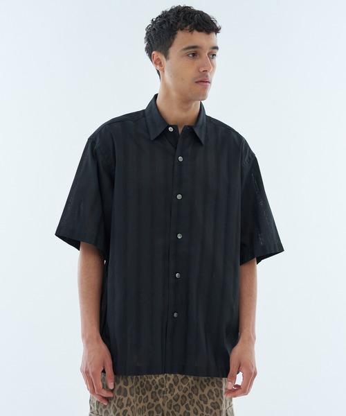 ESTNATION（エストネーション）の「ESTNATION / カラミハーフスリーブシャツ（シャツ/ブラウス・メンズ・ブラック/ブラウン/オフホワイト・MEDIUM/SMALL/LARGE）」の14枚目の写真