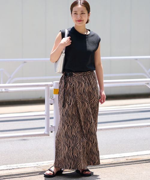 THOUSAND MILE(サウザンドマイル)の「《追加2》【THOUSAND MILE/サウザンドマイル】WAVE ADJUST SKIRT ZEBRA(スカート・レディース・ブラウン系その他・FREE)」の2枚目の写真