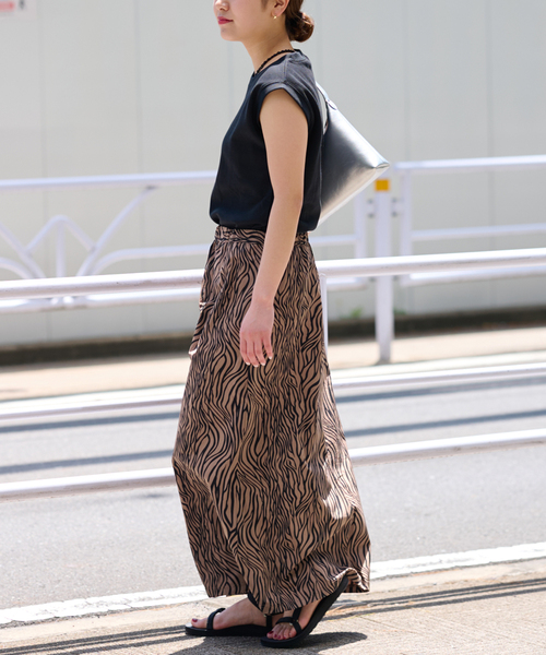 THOUSAND MILE(サウザンドマイル)の「《追加2》【THOUSAND MILE/サウザンドマイル】WAVE ADJUST SKIRT ZEBRA(スカート・レディース・ブラウン系その他・FREE)」の3枚目の写真