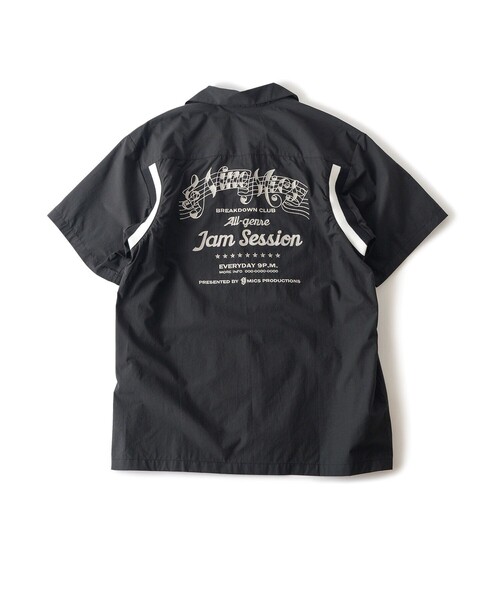 NineMicrophones(ナインマイクロフォンズ)の「BOWLING SHIRT(シャツ/ブラウス・メンズ・バーガンディー/ブラック・LARGE/MEDIUM/X-LARGE)」の4枚目の写真