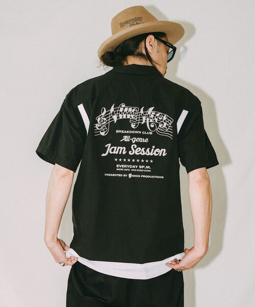 NineMicrophones(ナインマイクロフォンズ)の「BOWLING SHIRT(シャツ/ブラウス・メンズ・バーガンディー/ブラック・LARGE/MEDIUM/X-LARGE)」の7枚目の写真
