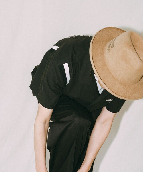NineMicrophones(ナインマイクロフォンズ)の「BOWLING SHIRT(シャツ/ブラウス・メンズ・バーガンディー/ブラック・LARGE/MEDIUM/X-LARGE)」の8枚目の写真