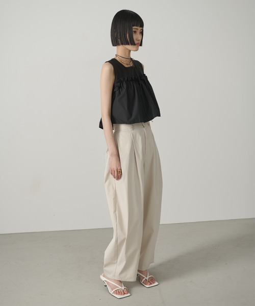 AIC.（エーアイシー）の「ビスチェレイヤードニットトップス（その他トップス・レディース・オフホワイト/ブラック・FREE）」の15枚目の写真