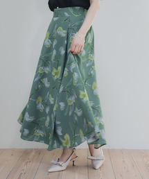 Petitjo（プッチージョ）の「小さいサイズ　花柄ドラマティックフレアスカート　低身長さん・小柄女性（スカート）」
