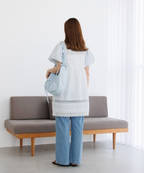 flower（フラワー）の「レーシーレイヤードワンピース（ワンピース・レディース・ホワイト・FREE）」の7枚目の写真