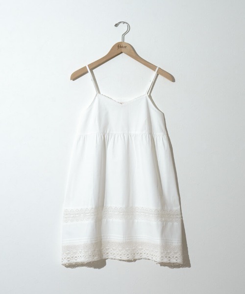 flower（フラワー）の「レーシーレイヤードワンピース（ワンピース・レディース・ホワイト・FREE）」の8枚目の写真