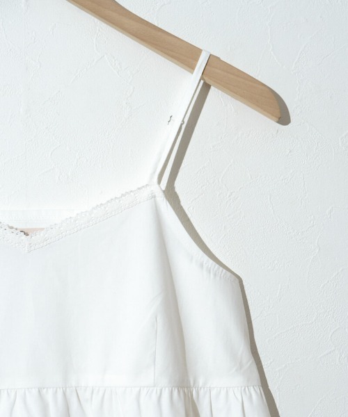 flower（フラワー）の「レーシーレイヤードワンピース（ワンピース・レディース・ホワイト・FREE）」の11枚目の写真