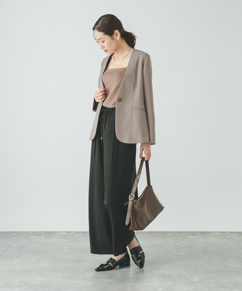 GLOBAL WORK(グローバルワーク)の「ウツクシルエットDRYジャケット/290026(テーラードジャケット・レディース・ブラウン/ブラック/グレー・SMALL/MEDIUM/LARGE/X-LARGE)」の13枚目の写真