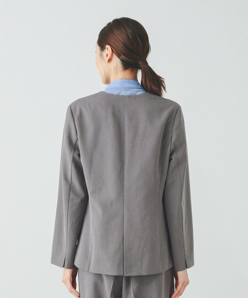 GLOBAL WORK(グローバルワーク)の「ウツクシルエットDRYジャケット/290026(テーラードジャケット・レディース・ブラウン/ブラック/グレー・SMALL/MEDIUM/LARGE/X-LARGE)」の18枚目の写真