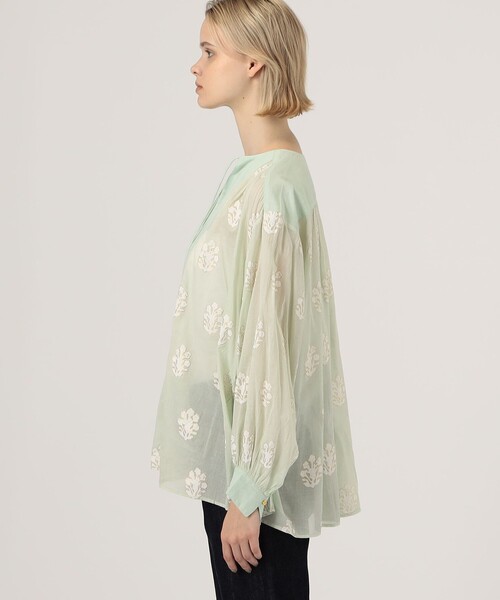 ne Quittez pas COTTON VOILE SEDUM ブラウス（シャツ/ブラウス