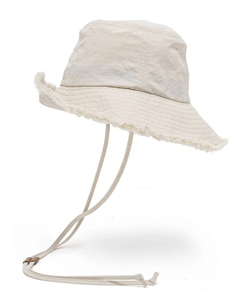 ムラサキスポーツ(ムラサキスポーツ)の「SURF8/サーフエイト ハット BEACH FRINGE BUCKET HAT 85S3UH8(ハット・レディース・アイボリー・FREE)」の3枚目の写真