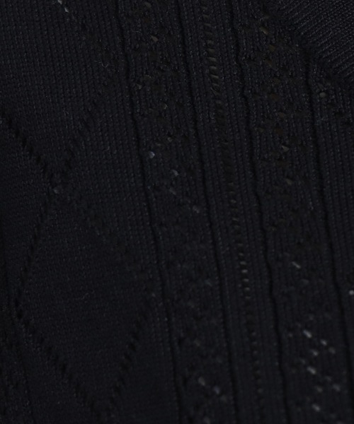 ASTORIA ODIER（アストリアオディール）の「透かし柄パールボタンカーディガン（カーディガン/ボレロ・レディース・ホワイト/ブラウン/ブラック・MEDIUM）」の6枚目の写真