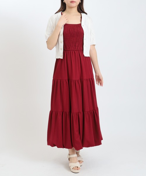 ASTORIA ODIER（アストリアオディール）の「透かし柄パールボタンカーディガン（カーディガン/ボレロ・レディース・ホワイト/ブラウン/ブラック・MEDIUM）」の15枚目の写真