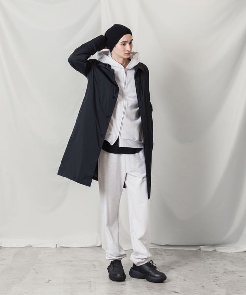 ATTACHMENT（アタッチメント）の「コットン ストレッチテリー ジップアップフーディー / CO STRECH TERRY ZIP UP HOODIE（パーカー・メンズ・ブラック/ダークグレー/ライトグレー・1/2/3）」の5枚目の写真