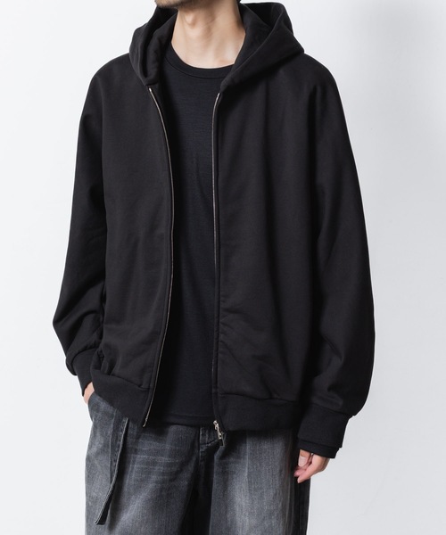 ATTACHMENT（アタッチメント）の「コットン ストレッチテリー ジップアップフーディー / CO STRECH TERRY ZIP UP HOODIE（パーカー・メンズ・ブラック/ダークグレー/ライトグレー・1/2/3）」の12枚目の写真