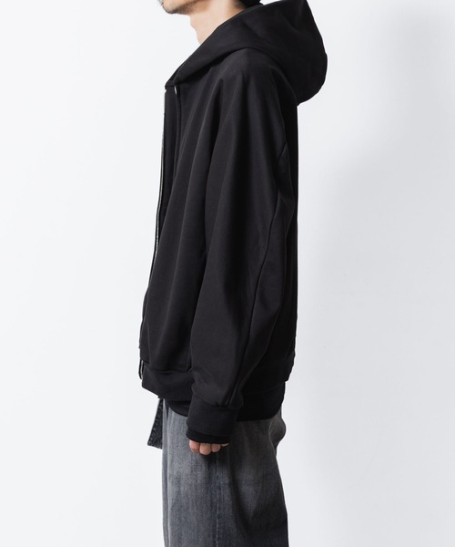 ATTACHMENT（アタッチメント）の「コットン ストレッチテリー ジップアップフーディー / CO STRECH TERRY ZIP UP HOODIE（パーカー・メンズ・ブラック/ダークグレー/ライトグレー・1/2/3）」の14枚目の写真