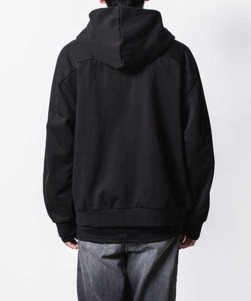 ATTACHMENT（アタッチメント）の「コットン ストレッチテリー ジップアップフーディー / CO STRECH TERRY ZIP UP HOODIE（パーカー・メンズ・ブラック/ダークグレー/ライトグレー・1/2/3）」の15枚目の写真