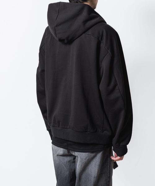 ATTACHMENT（アタッチメント）の「コットン ストレッチテリー ジップアップフーディー / CO STRECH TERRY ZIP UP HOODIE（パーカー・メンズ・ブラック/ダークグレー/ライトグレー・1/2/3）」の16枚目の写真