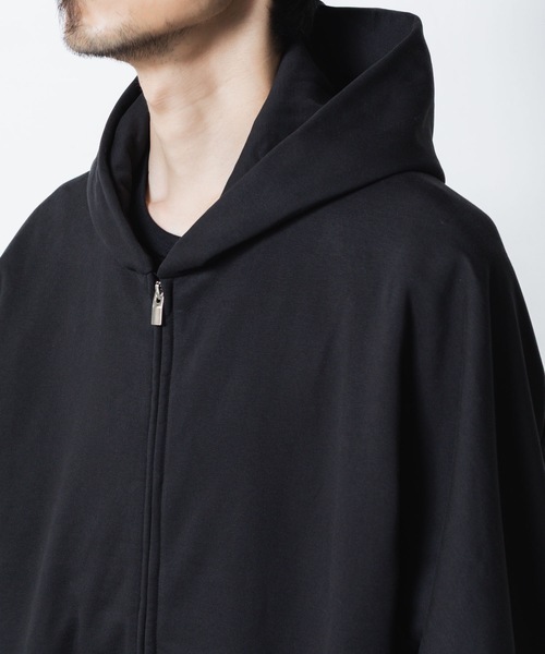 ATTACHMENT（アタッチメント）の「コットン ストレッチテリー ジップアップフーディー / CO STRECH TERRY ZIP UP HOODIE（パーカー・メンズ・ブラック/ダークグレー/ライトグレー・1/2/3）」の18枚目の写真